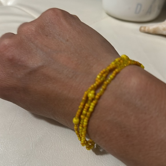 Free With $25 Purchase-Pier 1 Beaded Bracelet-Seed Bead-Lobster Clasp-Adj Length - Picture 9 of 9